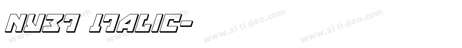 Nyet Italic字体转换